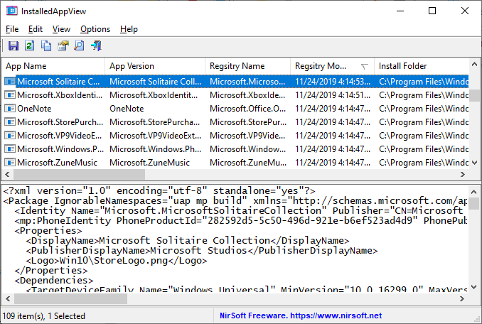 Windows 10 Apps Viewer