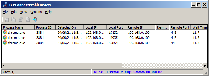 TCP connections problems Viewer