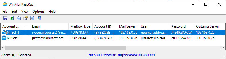 Windows Mail Password Viewer