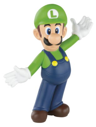 Luigi McDonald's Happy Meals Mario toys, Happy Meals Mario toys. Mario, Luigi, Toad, Yoshi, Donkey Kong, Super Mushroom power-up