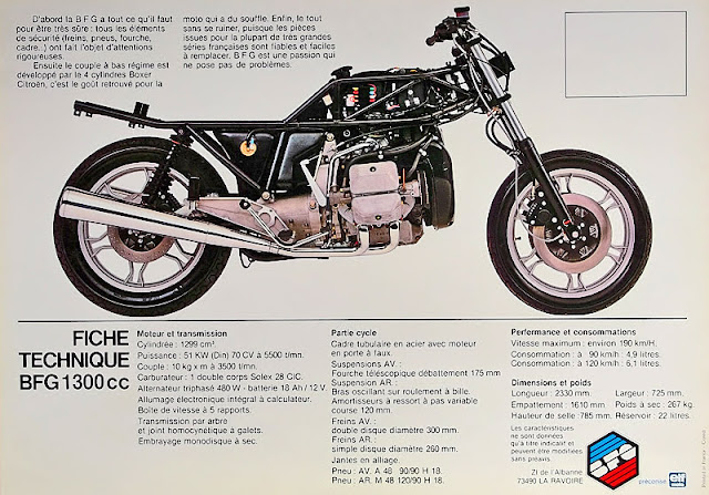 BFG 1300 Motorcycle Brochure French BFG 1300 Motorbike Brochure