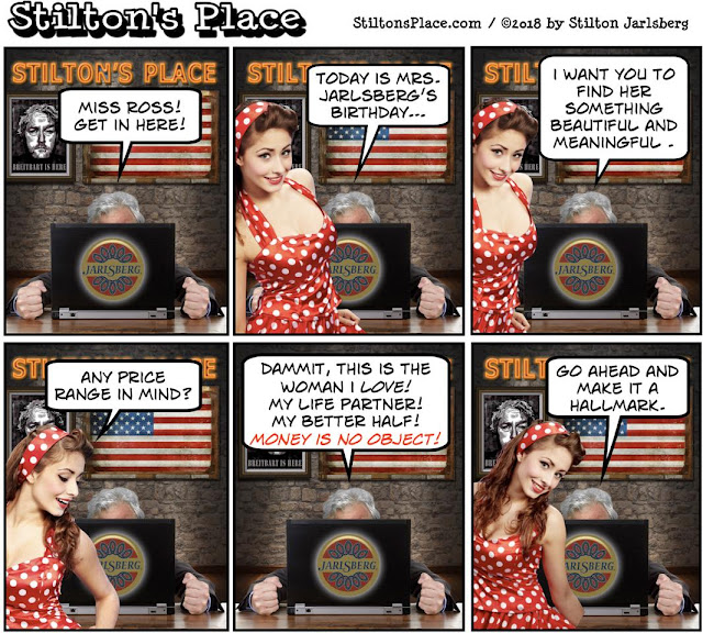 stilton’s place, stilton, political, humor, conservative, cartoons, jokes, hope n’ change, hockey, puck, shooter, stormy daniels, murphy brown, birthday