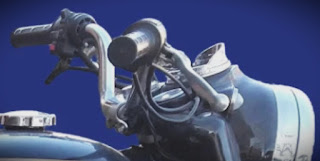 What is it for? View of Royal Enfield handlebars.