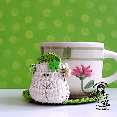 crochet sheep pattern crochet DIY, crochet coaster pattern, crochet pattern, crochet sheep, crochet Vendulka, Magic with hook and needles