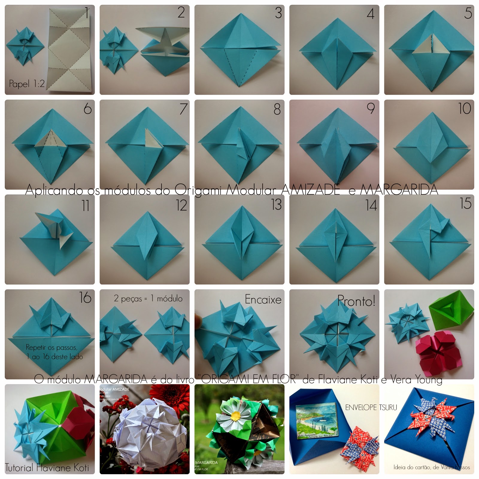 ORIGAMI MODULAR AMIZADE design Flaviane Koti
