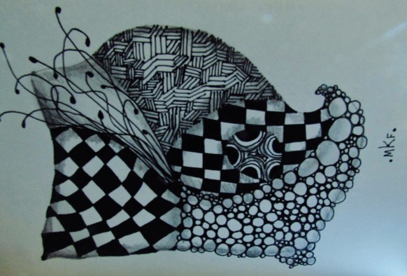 Day 2, zentangle