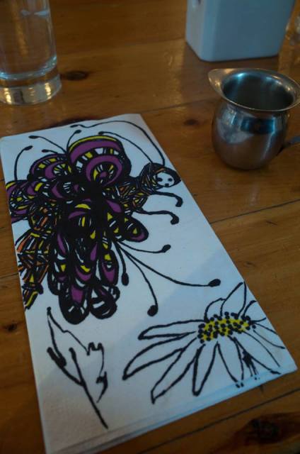 Drawn at the General Greene over breakfast.