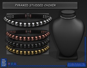 Pyramid Studded Choker