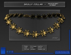 Skully Collar - GOLD