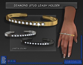 Diamond Stud Leash Holder