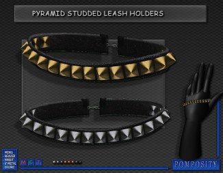 Pyramid Studded Leash Holder