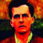 A relação entre Lógica e Fatos na obra de Wittgenstein Pintura de Wittgenstein em cores saturadas