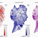 Territórios afro-brasileiros curitibanos mostram como outros modos de viver e construir as cidades brasileiras são possíveis Mapas de distribuição de renda, de população negra e população feminina negra em Curitiba - sobreposição dos eixos estruturantes (Plano Serete).