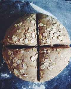 Brown Soda Bread loaf ready to bake!