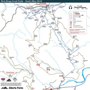 Bragg Creek trail map