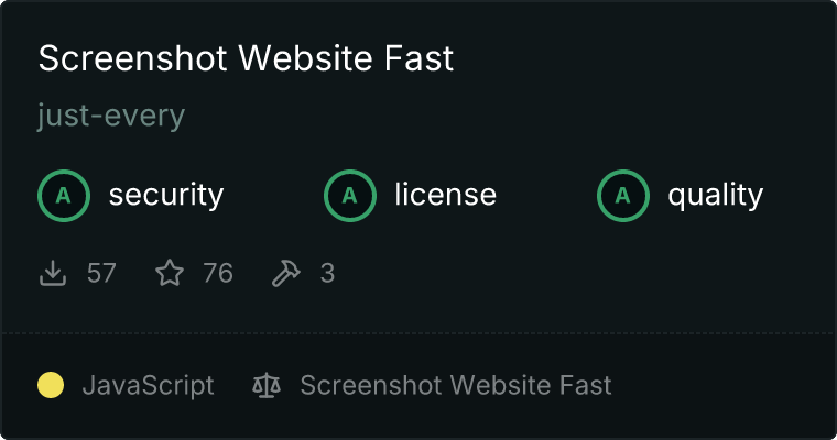 Screenshot Website Fast MCP server