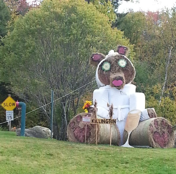 We think this is supposed to be a bear with a glass of wine