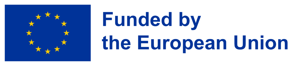 The EU flag emblem next to the text "Funded by the European Union"