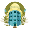 canopy_tower ilustration Kiosko Creativo_sin fondo canopy_tower ilustration_sin fondo