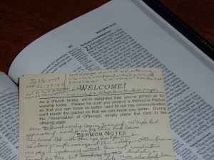 Sermon Notes Image