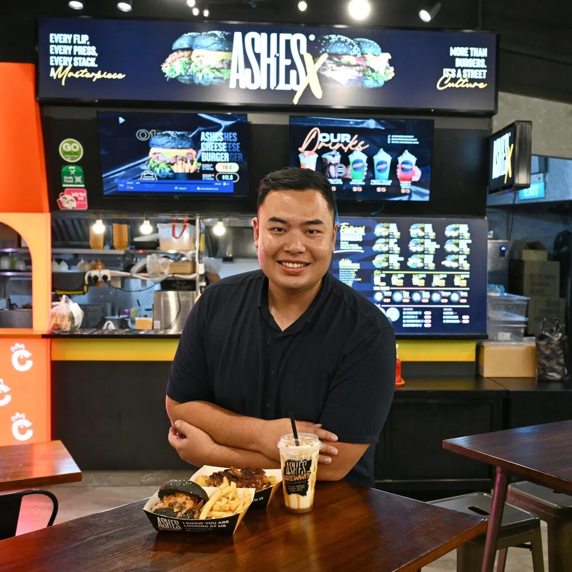 Mr Lee Syafiq Muhammad Ridzuan Lee at his outlet, Ashes X Sengkang.