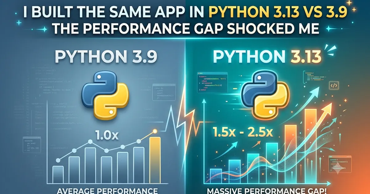 I Built the Same App in Python 3.13 vs 3.9 — The Performance Gap Shocked Me