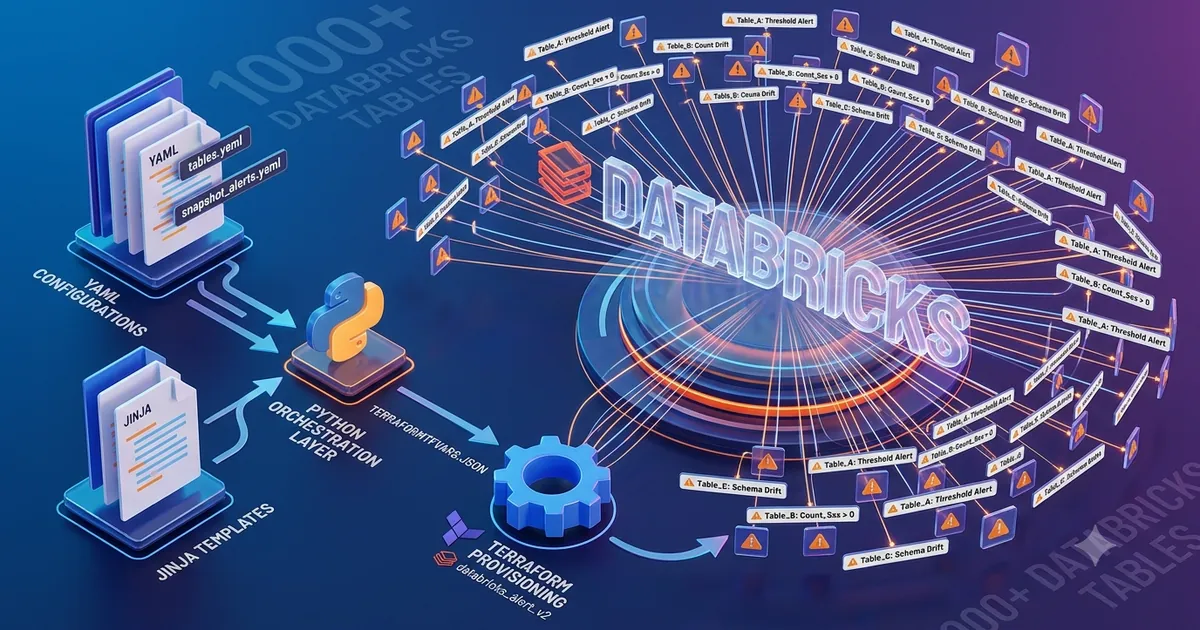How We Automated SQL Alert Creation for 1000+ Databricks Tables