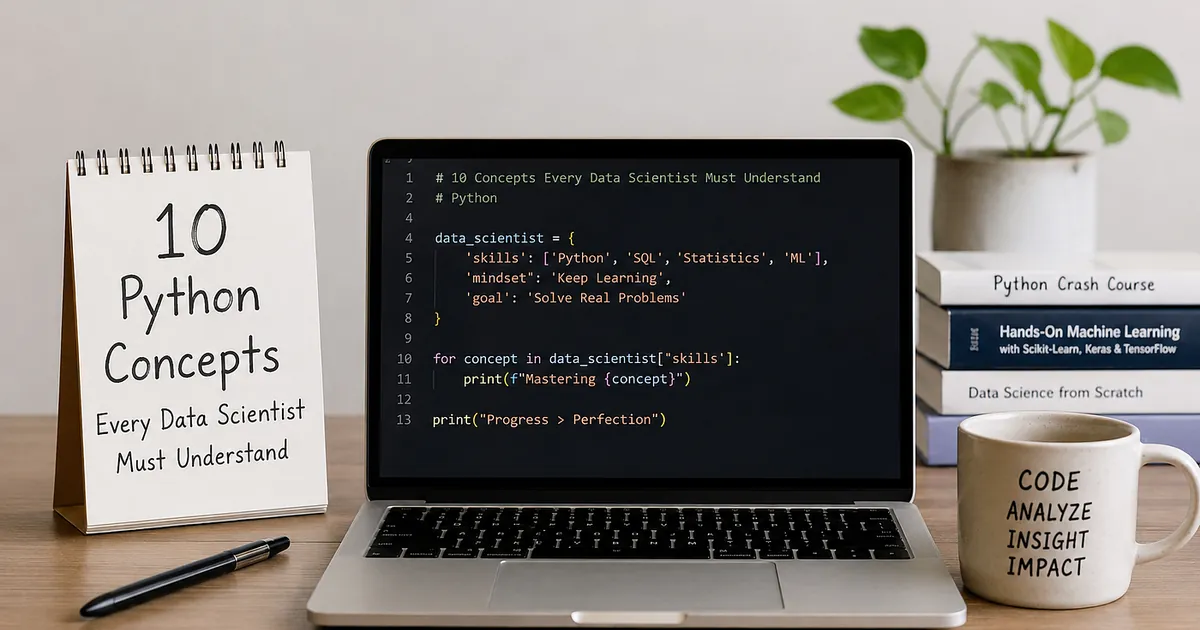 10 Python Concepts Every Data Scientist Must Understand