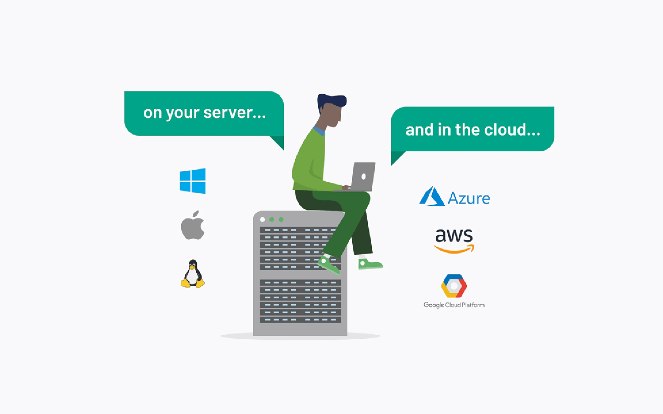 Server and cloud directory logos
