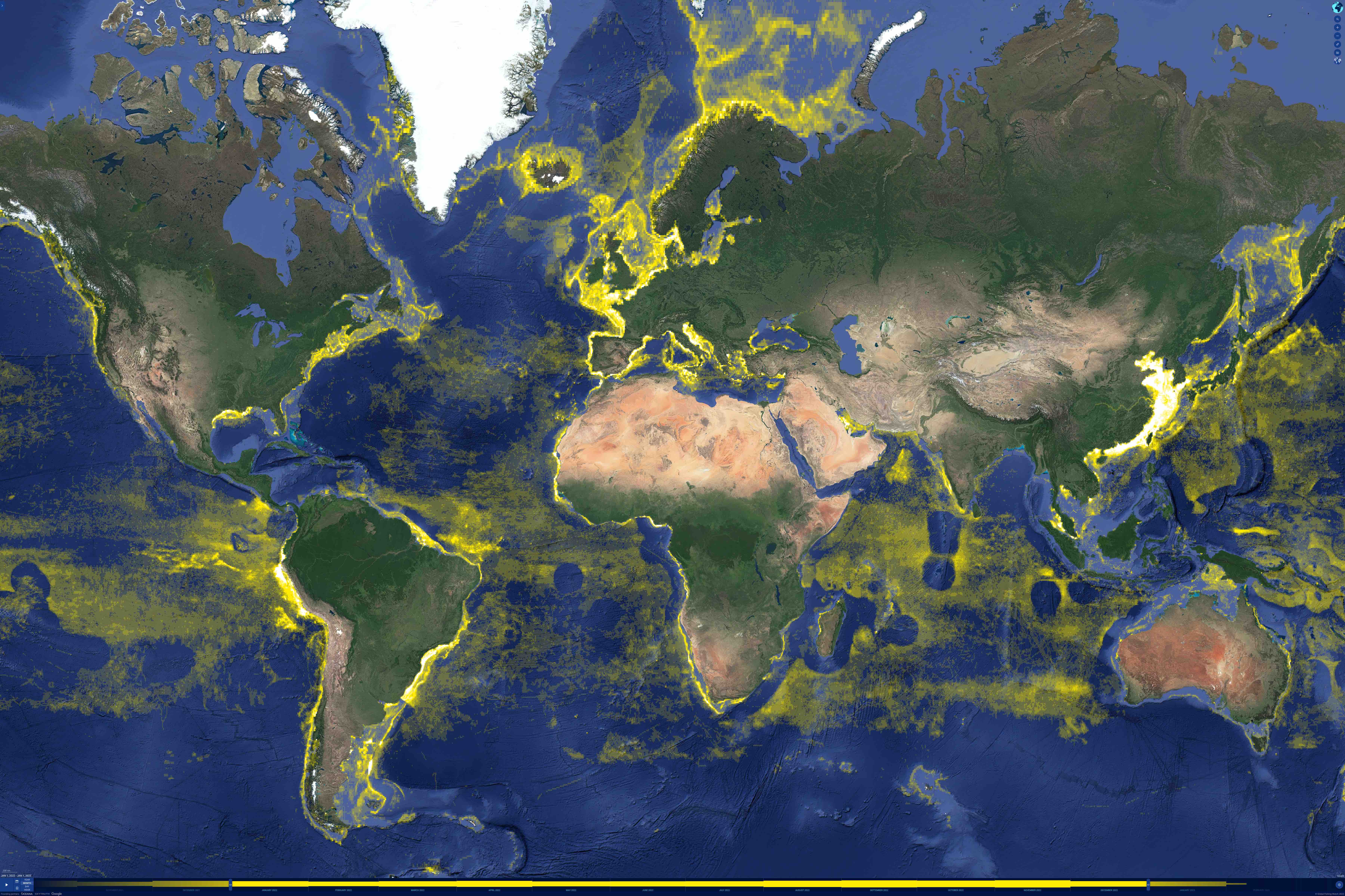 Global Fishing Watch Activity Map