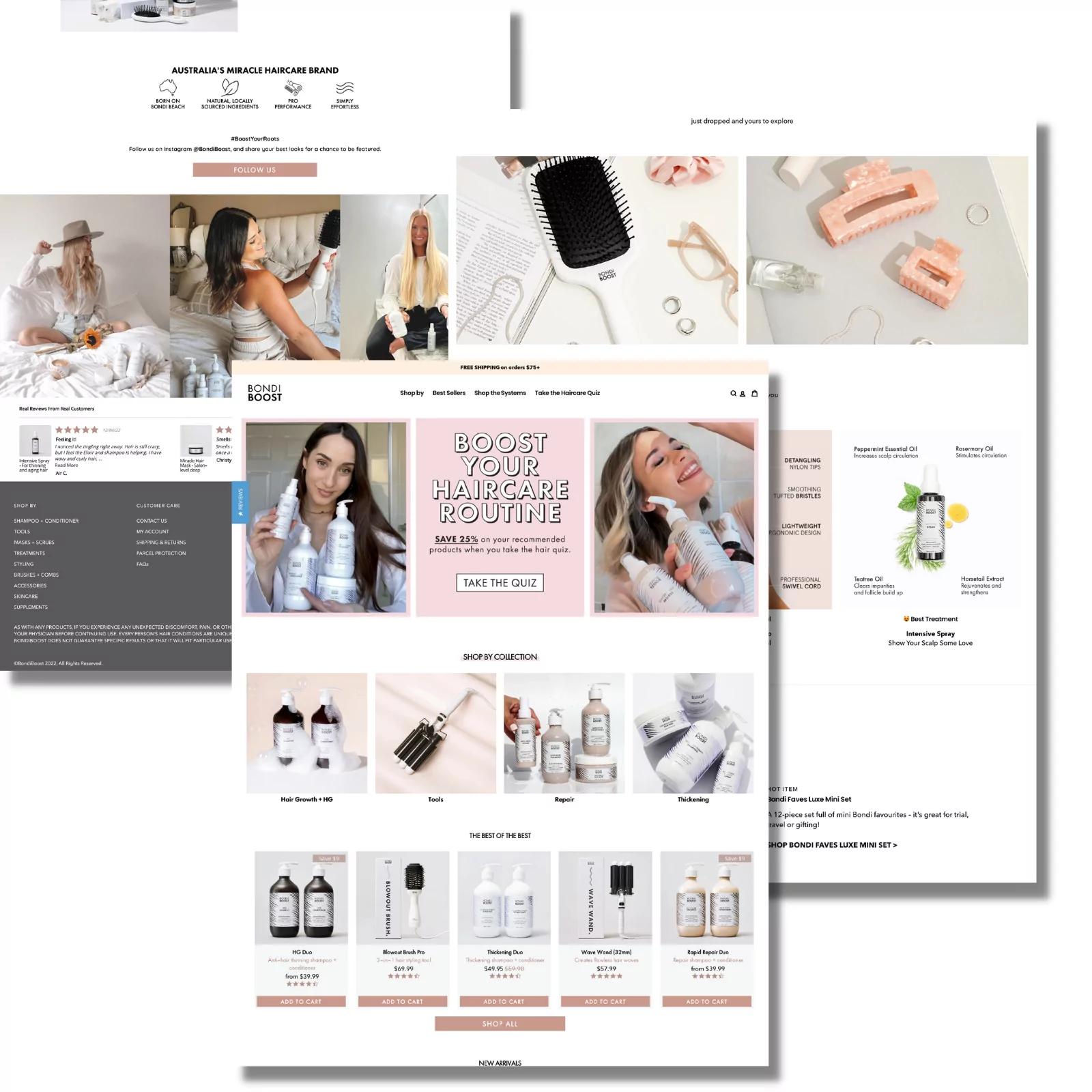 BondiBoost landing pages