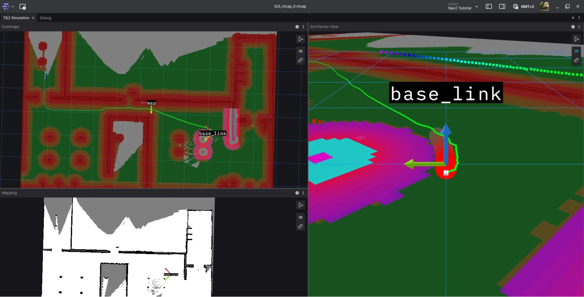 Autonomous robot navigation and Nav2: The first steps.