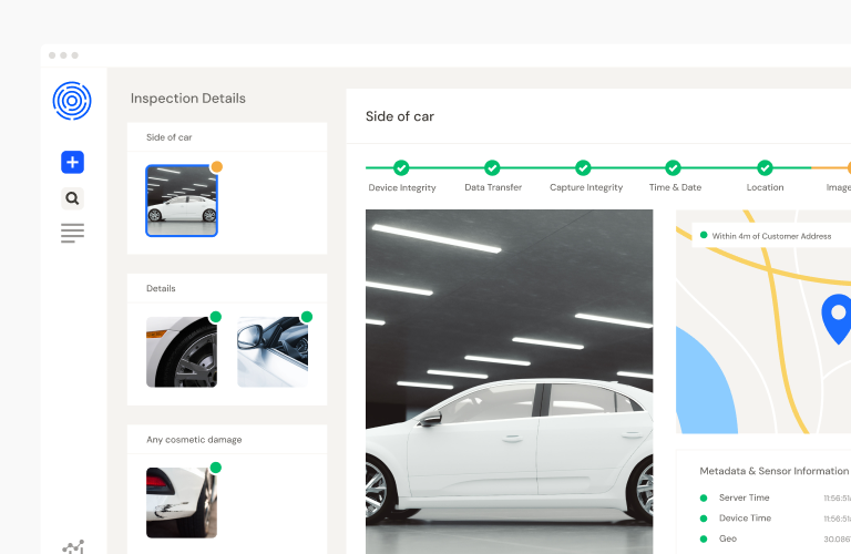 Truepic Vision platform user interface.