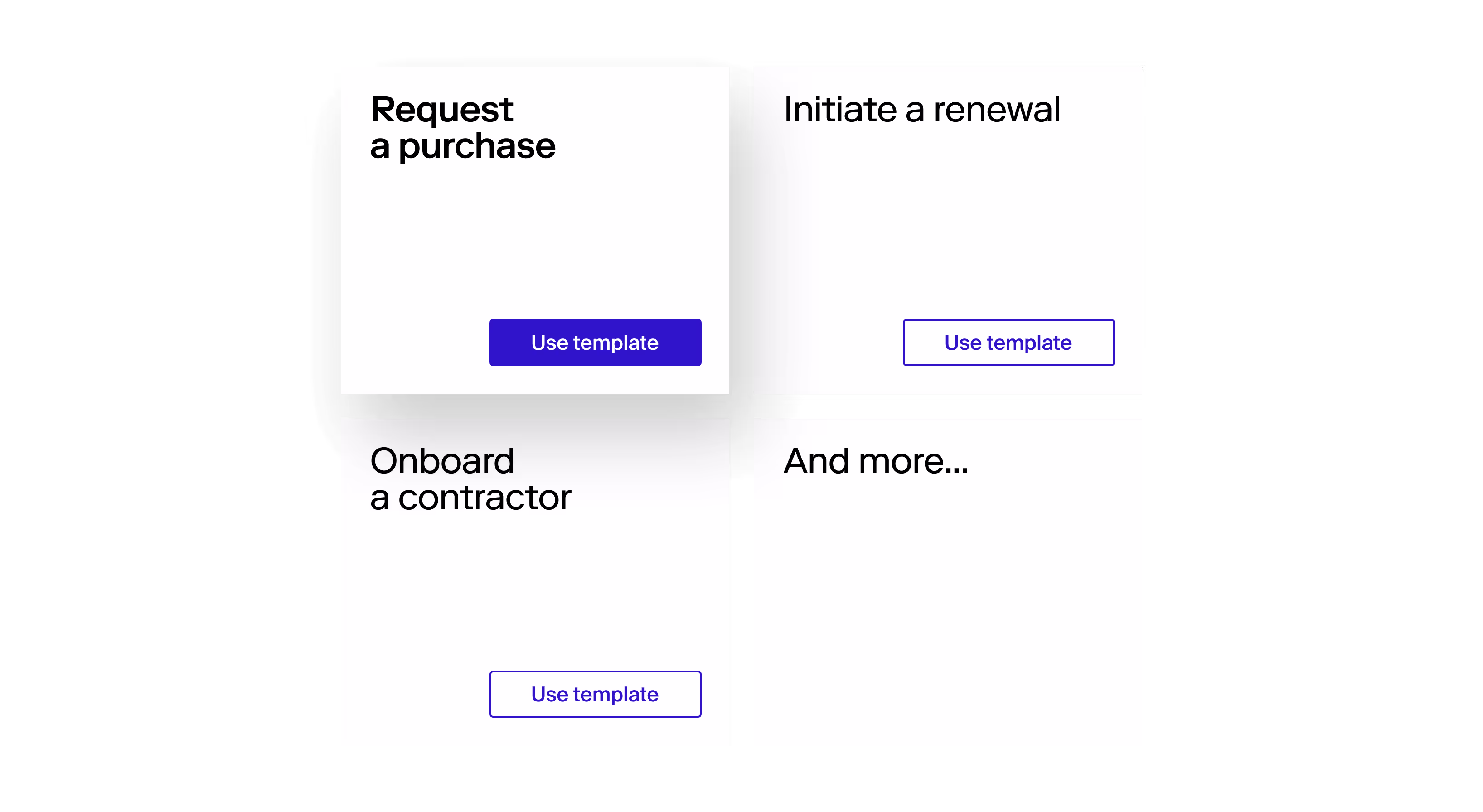 Intelligent workflow templates