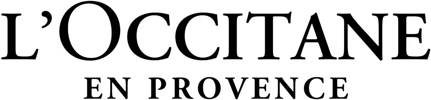 L'Occitane black brand logo.