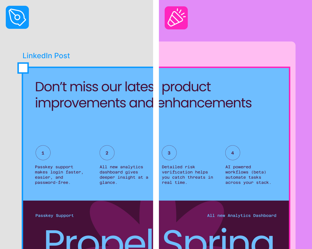 a linkedin post asset spanning across design and buzz