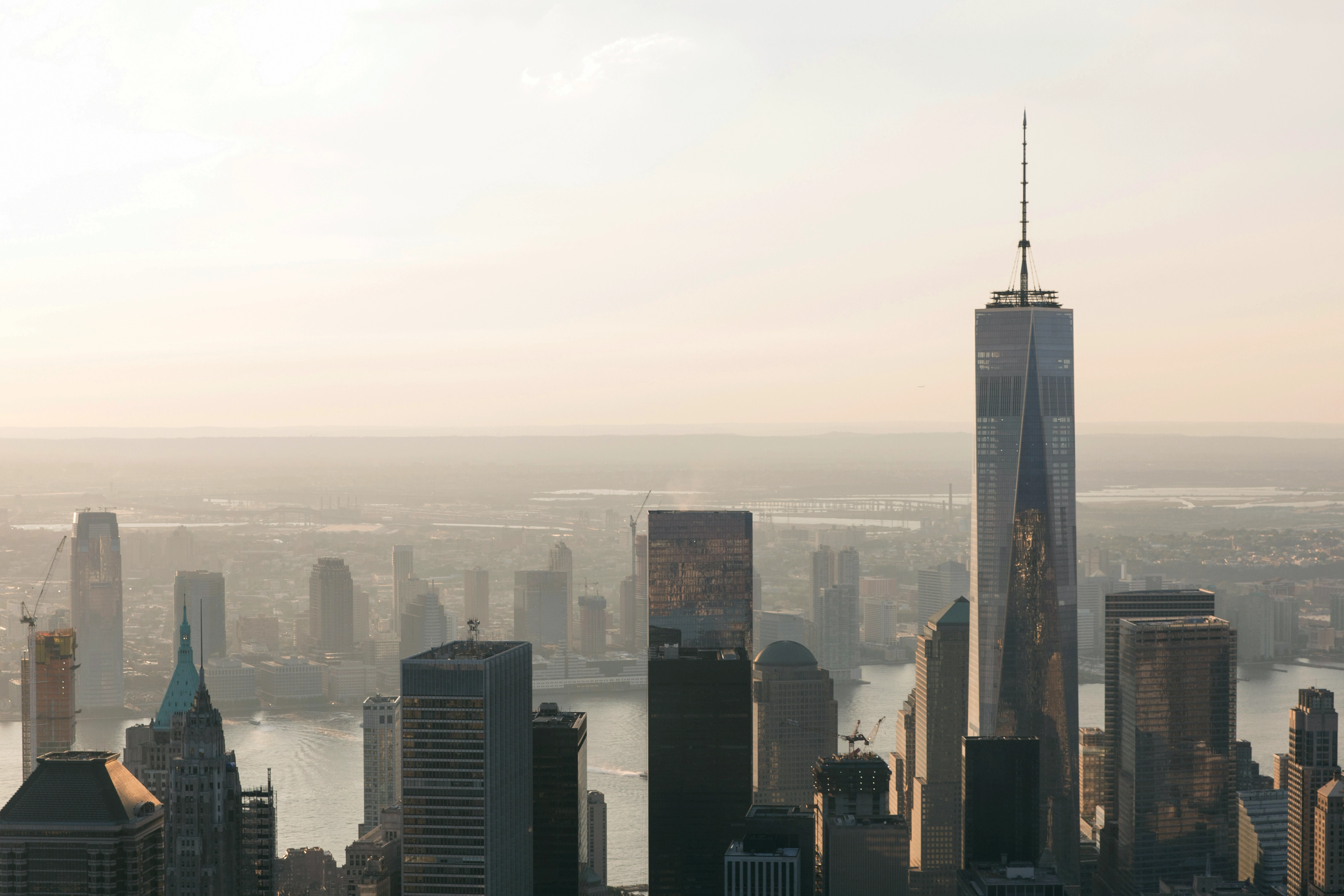 NYC cityscape featuring Freedom Tower