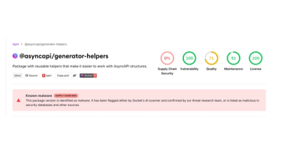 Compromised npm Packages in the AsyncAPI Namespace Deliver Miasma Botnet Loader