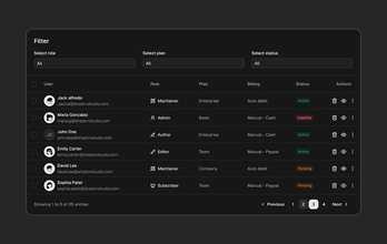Datatable Blocks