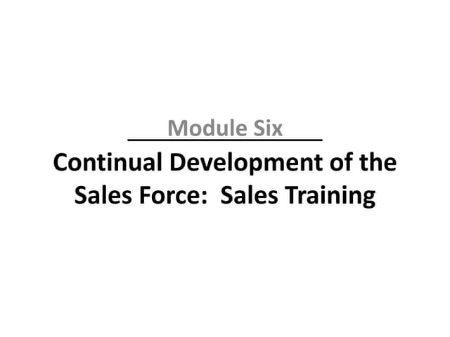 09 6e Sales Management module 06
