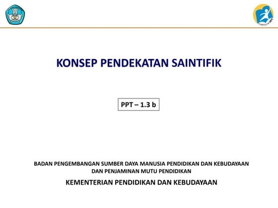 konsep pendekatan scientific