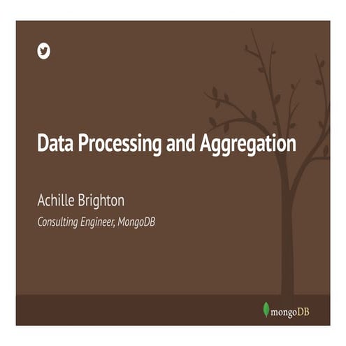 Webinar: Data Processing and Aggregation Options