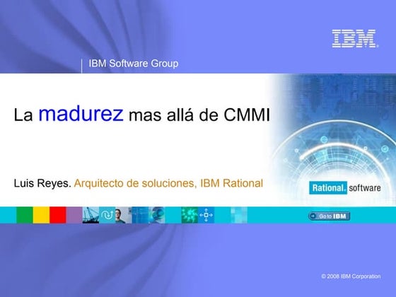 11 Ibm Rational V Semana CMMI 2009