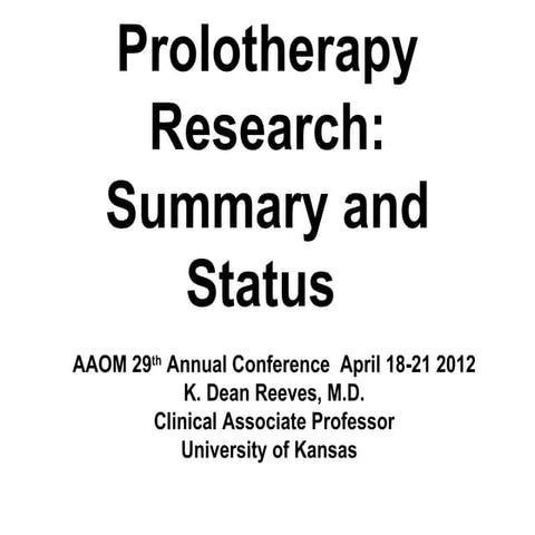 12 aaom reeves  workshop apr 19   research summary