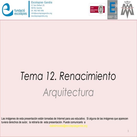 Renacimiento arquitectura 2014