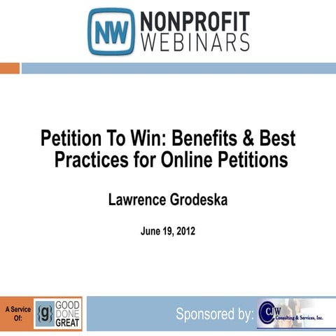 Benefits & Best Practices for Online Petitions