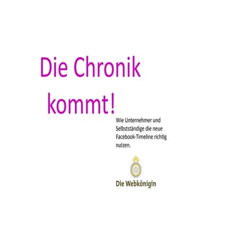 Facebook-Chronik (Timeline) für Unternehmer und Selsbstständige
