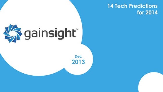14 Tech Predictions for 2014