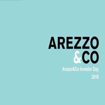 Arezzo&Co's Investor Day 2016 - Inglês