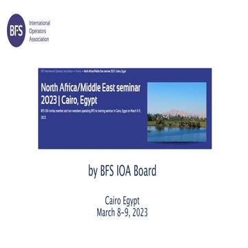 1 BFS IOA_Cairo 2023_opening CS Sterile area